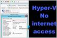 Hyper-V No internet access in Windows 1110